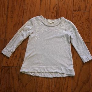 Soo cute! Loft XS embroidered sweatshirt